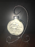 Personalized Memorial Ornament - Unending Love Saying