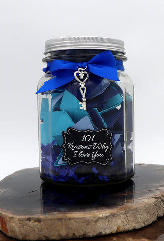 Personalized 101 Reasons Why I Love You Jar