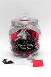 Personalized Handcrafted 52 Reasons Why I Love You Jar (Glass): Sentimental Gifts for Boyfriend or Love Gifts for Girlfriend and Cute Couple Things for Him and Her