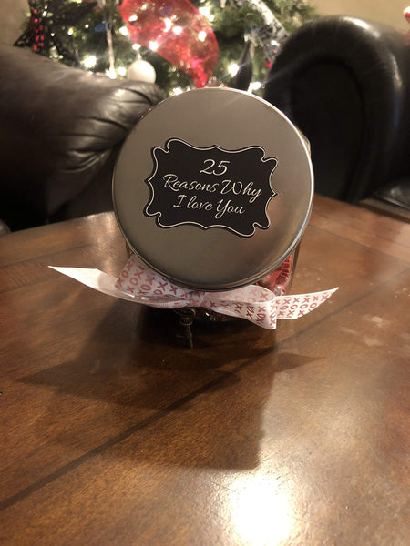 Personalized 25 Reasons Why I Love You Jar