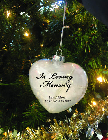 Personalized Memorial Ornament - Wings Were Ready - In Memory Keepsake and Sympathy Remembrance Gift