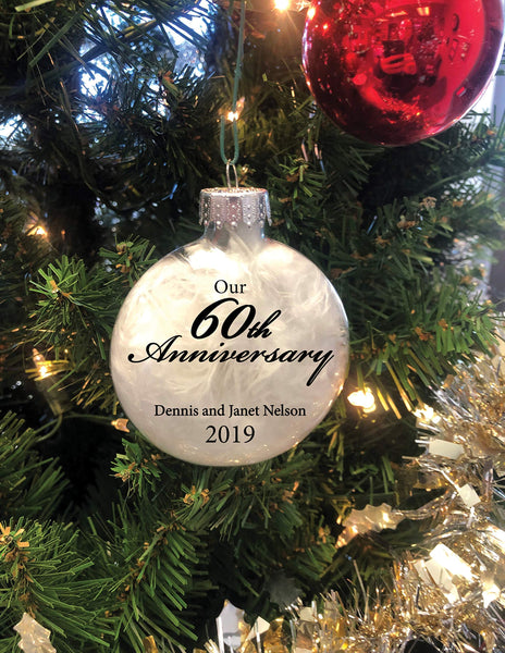 Personalized 60th Anniversary Ornament