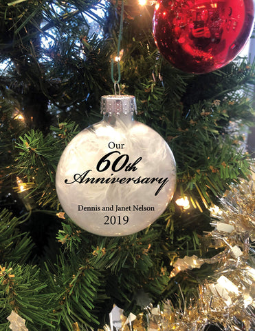 Personalized 60th Anniversary Ornament