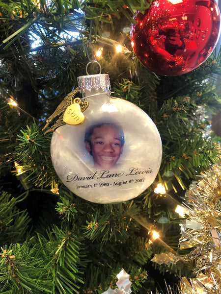 Personalized Memorial Ornament - Unending Love Saying