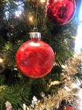 Personalized 40th Anniversary Glass Ornament