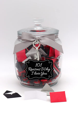Personalized 101 Reasons Why I Love You Jar