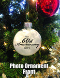 Personalized 60th Anniversary Ornament